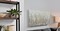 Abstract Tree Canvas Wall Art - Brown Forest Paintings with Gold Foil - Modern Landscape Pictures for Living Room Bedroom Bathroom Decor